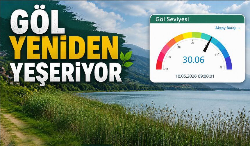 Göl yeniden yeşerdi