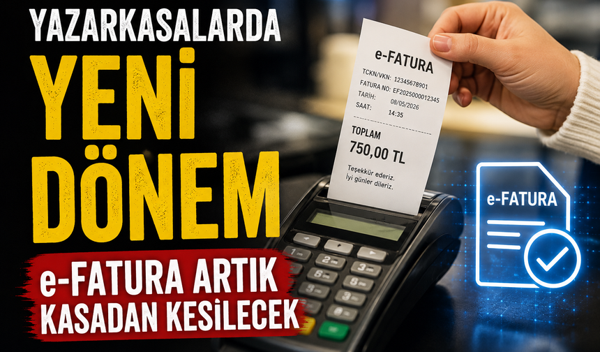 e-Fatura Artık Kasadan Kesilecek