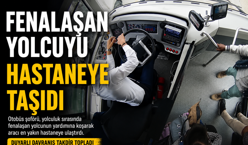 Sakarya’da Belediye Otobüsünde Hayat Kurtaran Müdahale Kamerada