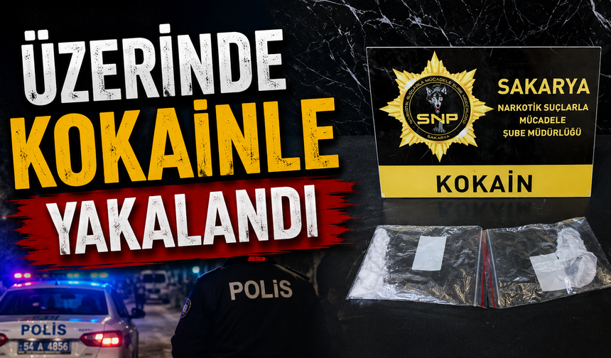 Üzerinde kokainle yakalandı!