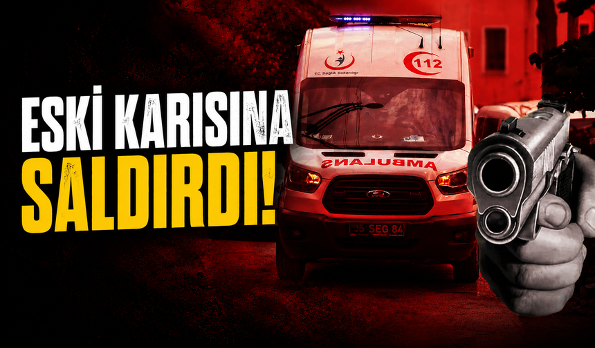 Cani koca eski karısına saldırdı!