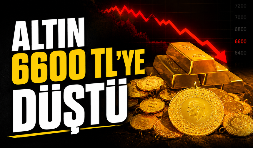 Altın 6600 TL'ye düştü!
