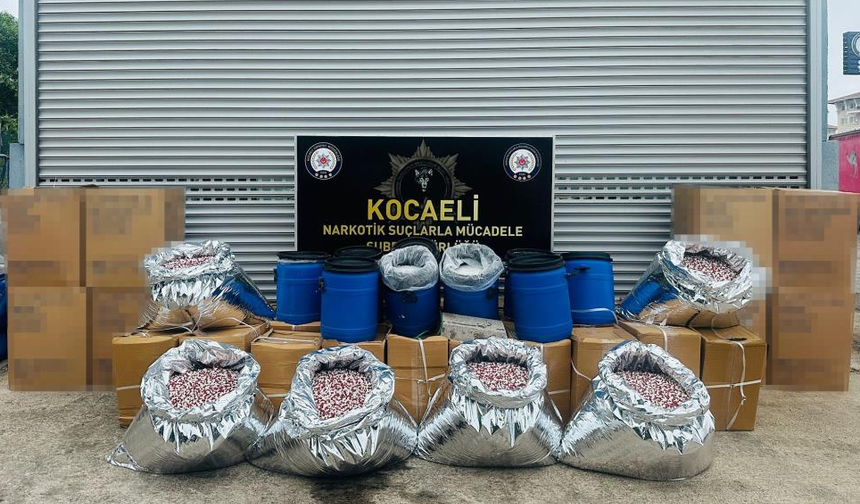 40 Milyon Haplık Ham Madde Ele Geçirildi