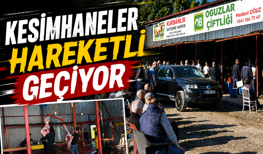 Erenler'de kurban mesaisi