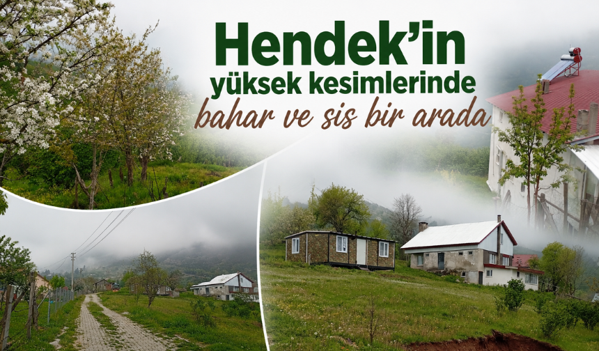 Hendek’te Bahar ve Sis Kartpostallık Görüntüler Oluşturdu