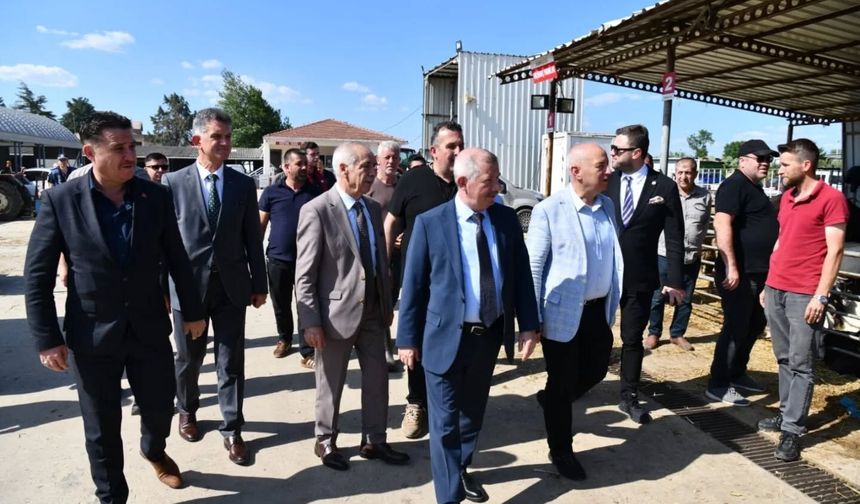 Keşan'da canlı hayvan pazarı ve mezbaha denetlendi