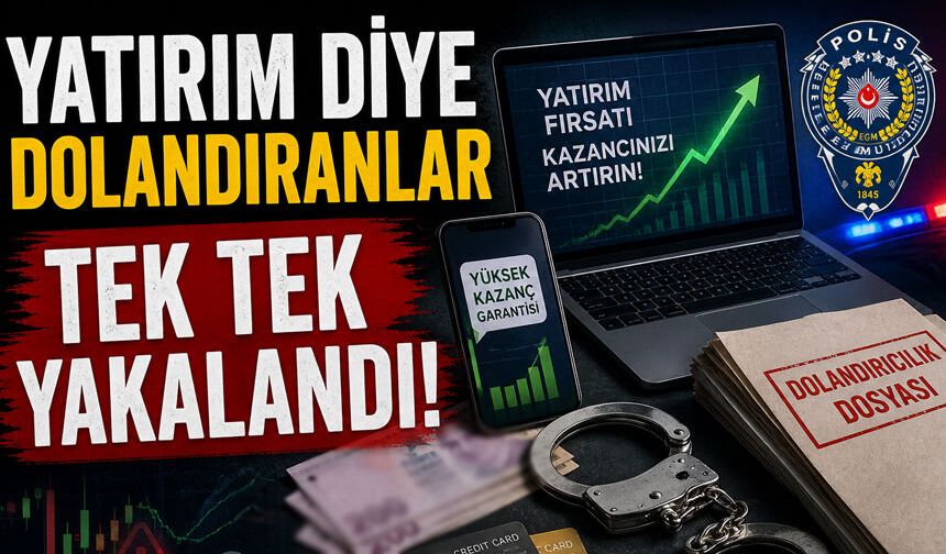 Yatırım vadiyle dolandırmışlardı yakalandılar