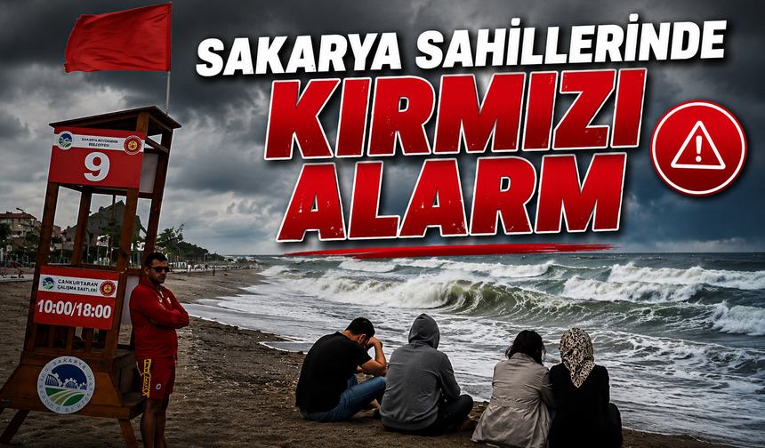 Sakarya Sahillerinde Kırmızı Alarm! Denize Girmek Yasaklandı
