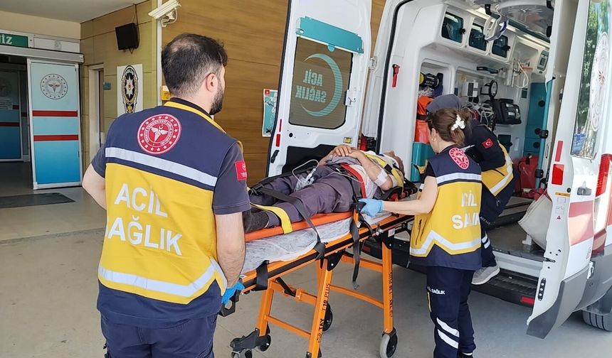 Bursa'da traktörün devrildiği kazada 1 kişi yaralandı