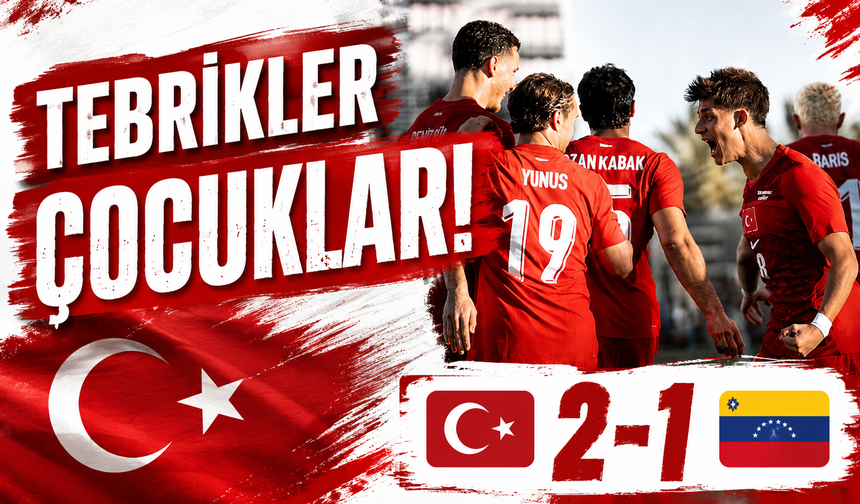 A Milli Takım Dünya Kupası Öncesi Moral Depoladı: Venezuela'yı 2-1 Mağlup Etti