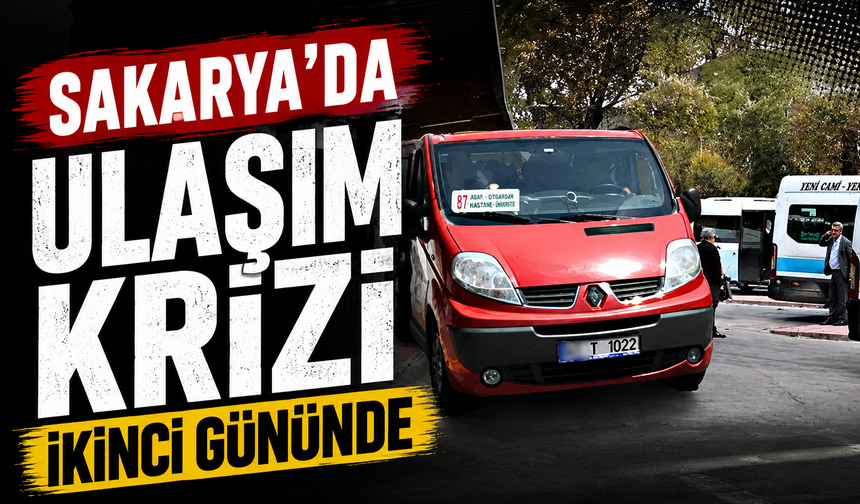 Sakarya'da Ulaşım Krizi İkinci Gününde