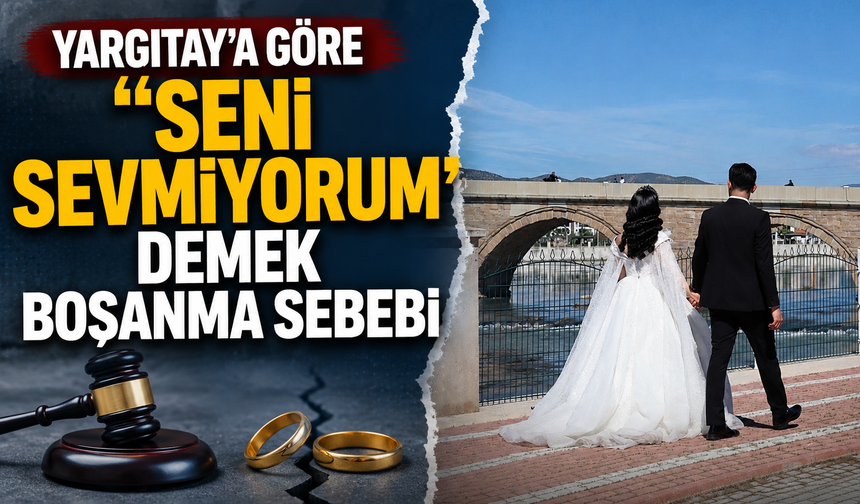 Yargıtay'a göre ‘Seni sevmiyorum' demek boşanma sebebi