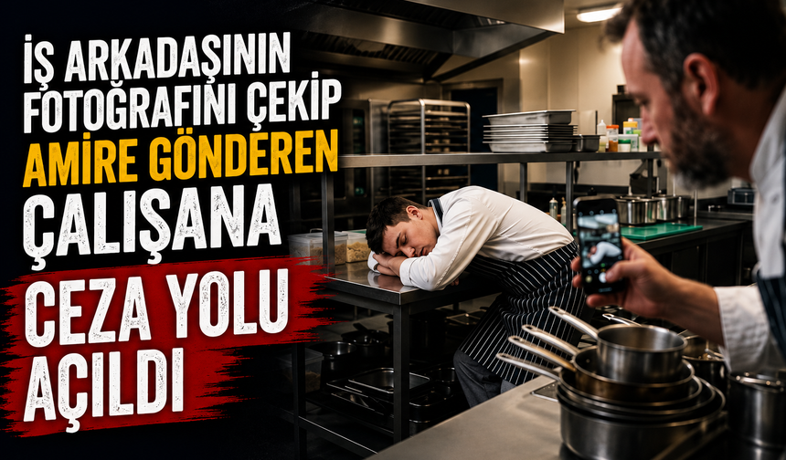 İş Arkadaşının Fotoğrafını Çekip Amire Gönderen Çalışana Ceza Yolu Açıldı