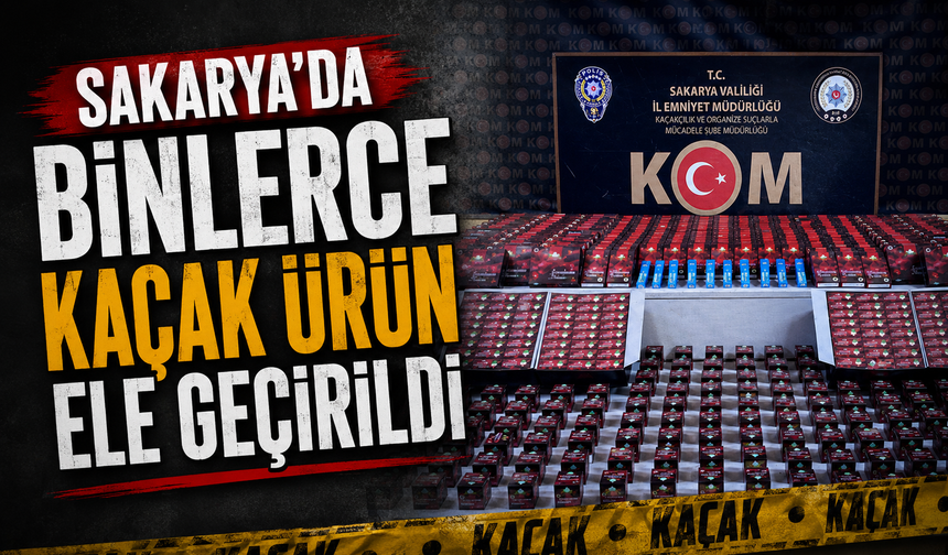 Binlerce Kaçak Ürün Ele Geçirildi