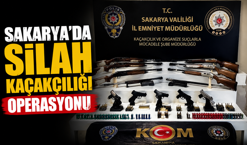 Sakarya’da silah kaçakçılığı operasyonu