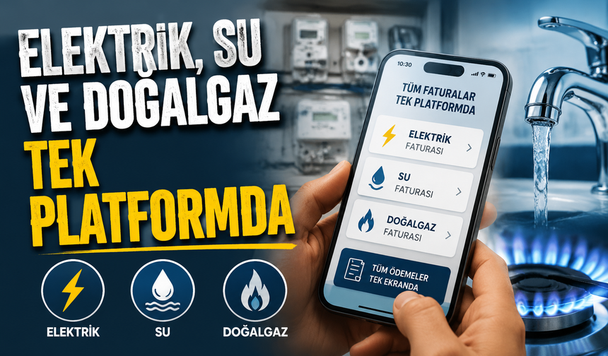 Elektrik, su ve doğalgaz tek platformda olacak