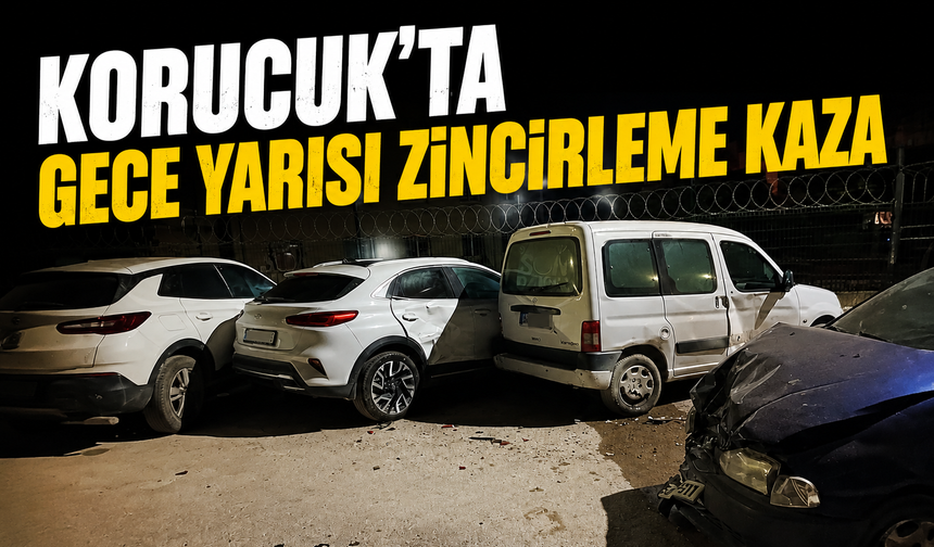 Korucuk’ta Gece Yarısı Zincirleme Kaza