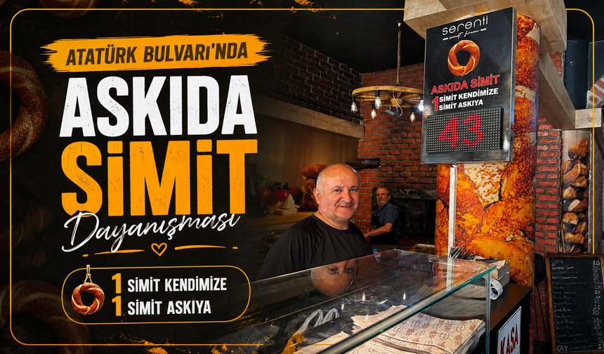 Atatürk Bulvarı'nda Askıda Simit Dayanışması: İhtiyaç Sahiplerine Sıcak Destek