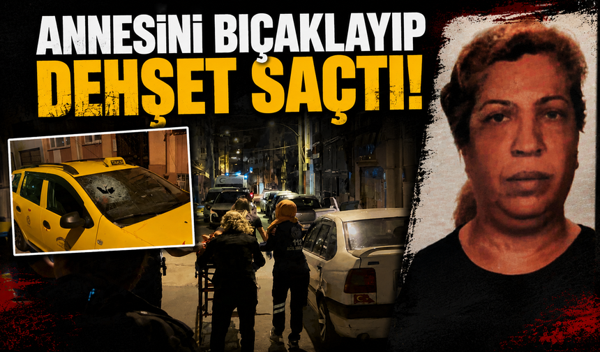 Annesini bıçaklayıp dehşet saçtı