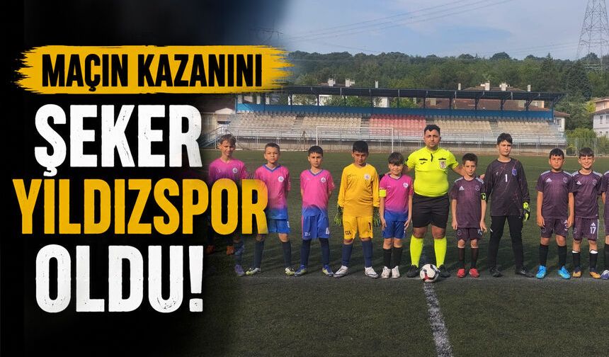Maçın kazananı Şeker Yıldızspor oldu