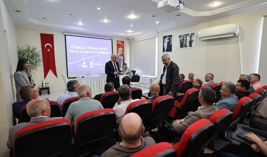 Vize'de Istranca Su Toplama Havzası İçme Suyu Yatırım Projesi toplantısı yapıldı