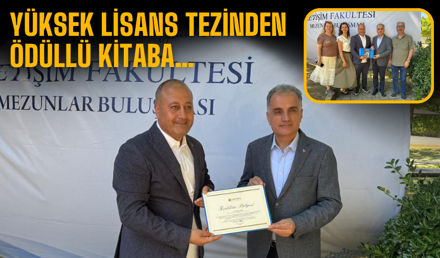 Yüksek Lisans Tezinden Ödüllü Kitaba…