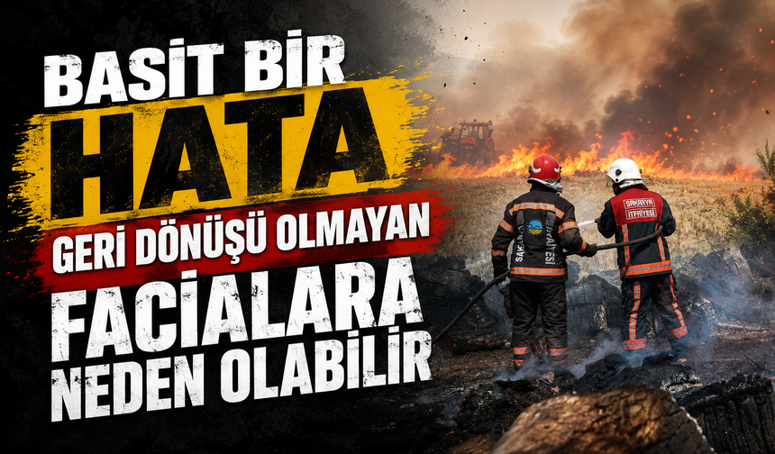 Büyükşehir’den Anız Yangını Uyarısı: "Küçük Bir Hata Büyük Felaketlere Yol Açabilir"