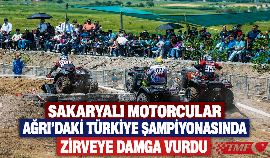 Sakaryalı Motorcular Ağrı’daki Türkiye Şampiyonasında Zirveye Damga Vurdu