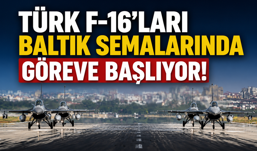 Türk F-16'ları Baltık Semalarında Göreve Başlıyor!
