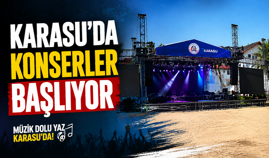Karasu’da Yaz Konserleri Başlıyor