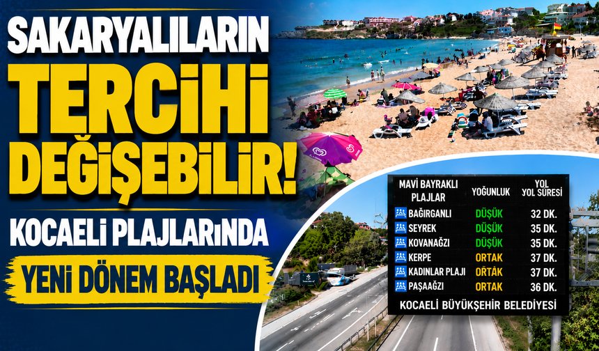 Sakaryalıların Tercihi Değişebilir! Kocaeli Plajlarında Yeni Dönem Başladı