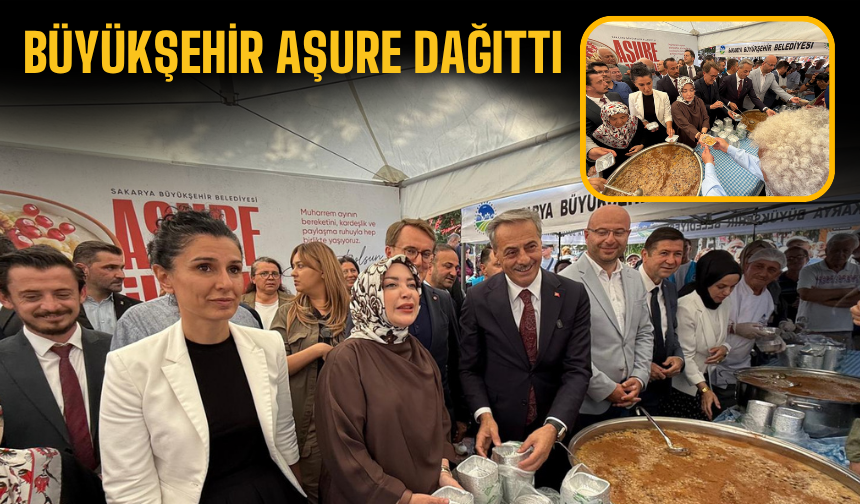 Büyükşehir aşure dağıttı