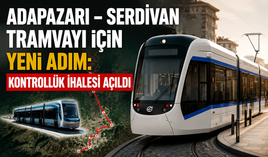 Adapazarı – Serdivan Tramvayı İçin Yeni Adım: Kontrollük İhalesi Açıldı