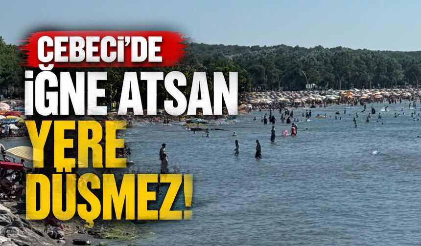 Cebeci Sahilde adım atacak yer kalmadı