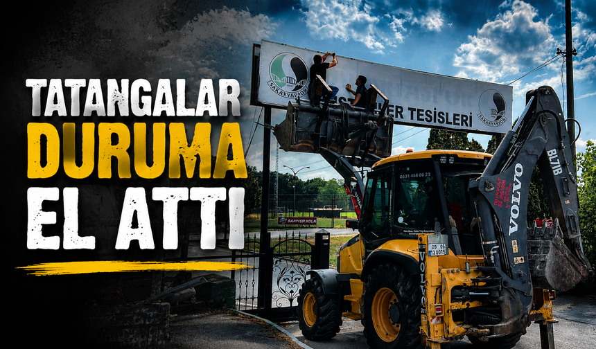 Tesisin giriş yazısına Tatangalar'dan müdahale