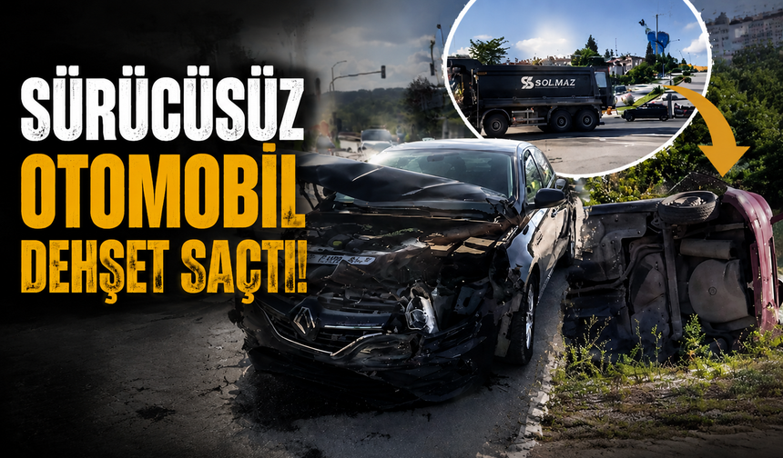 Sürücüsüz otomobil dehş*et saçtı!