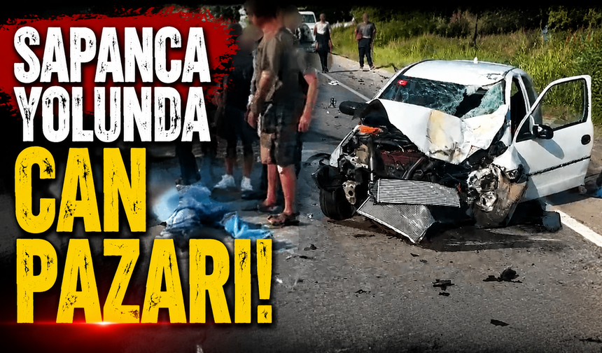 Sapanca’da Otomobil ile Motosiklet Çarpıştı: 1’i Ağır 2 Yaralı