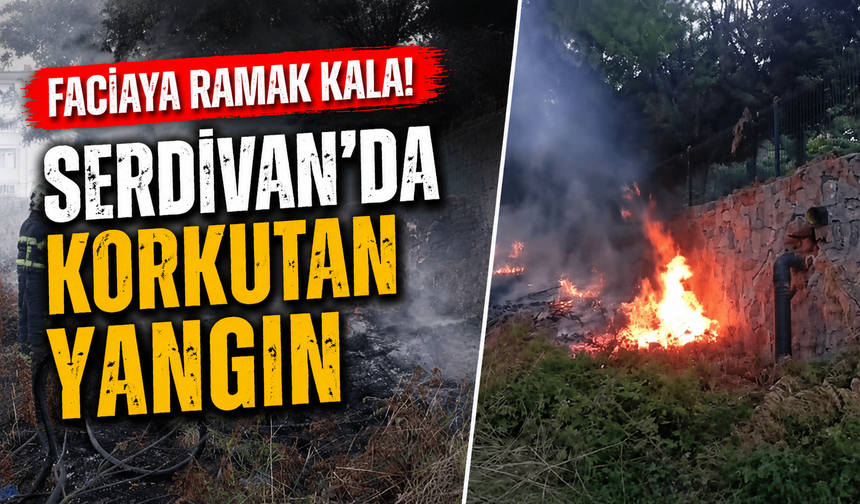Serdivan'da Yangın Paniği