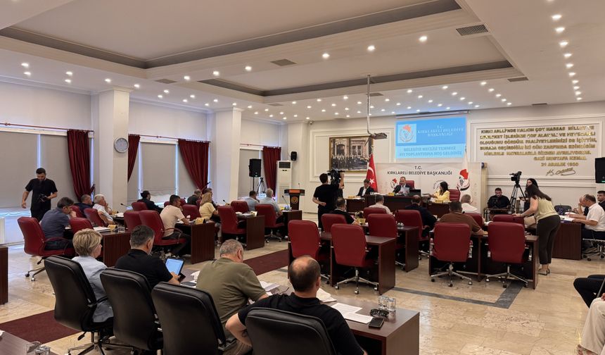 Kırklareli Belediye Meclisi toplantısı yapıldı