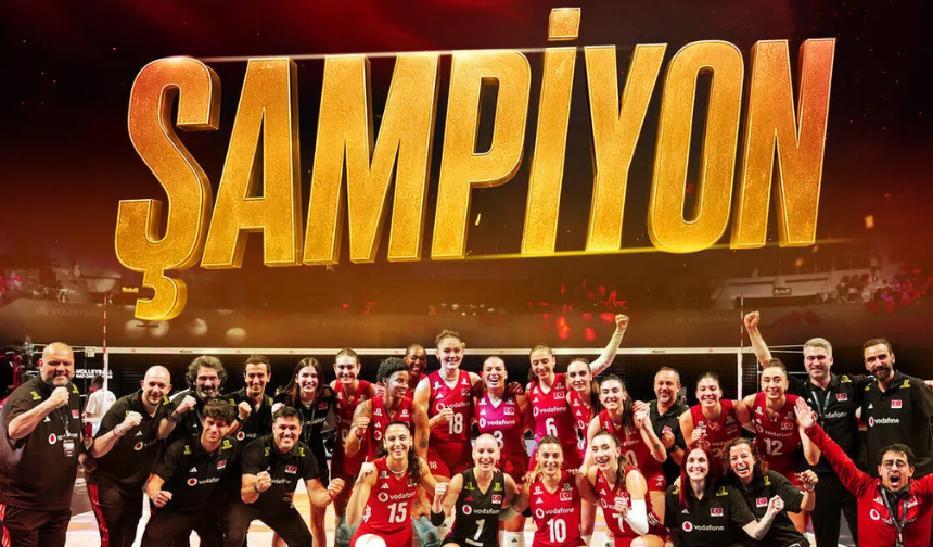 A Milli Kadın Voleybol Takımı, Milletler Ligi'nde şampiyon oldu