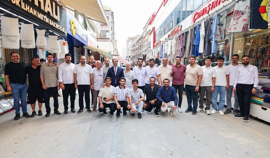 Başkan Alemdar, Semerciler’de Esnafla Buluştu