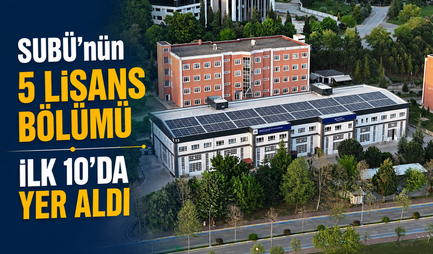 SUBÜ’nün 5 Lisans Bölümü 2026 YKS’de İlk 10’a Girdi