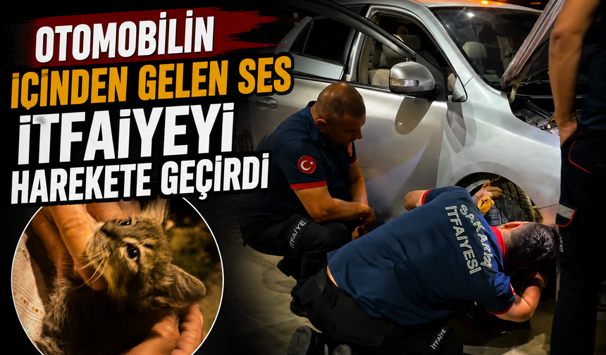 Otomobilin İçinden Gelen Ses İtfaiyeyi Harekete Geçirdi
