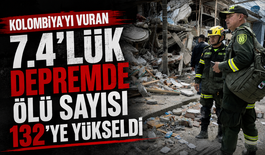 Kolombiya’da 7,4 Büyüklüğündeki Deprem: Can Kaybı 132’ye Yükseldi