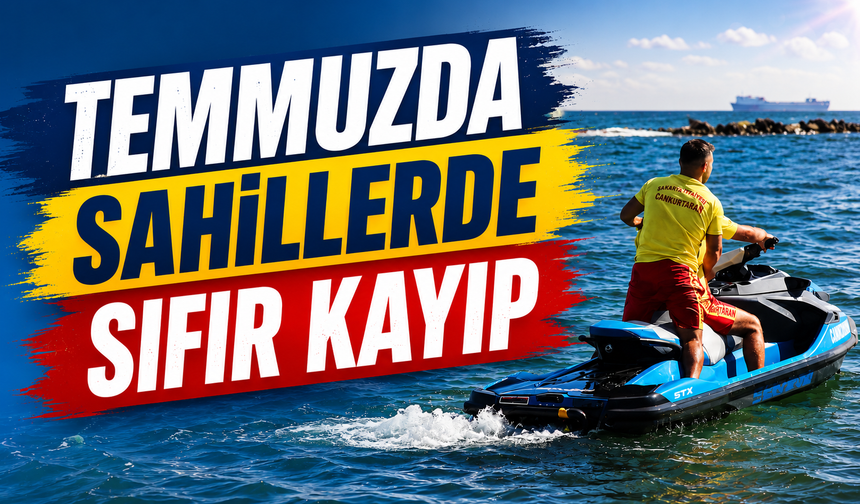Temmuzda Sahillerde Sıfır Kayıp: Hayat Nöbetçileri 141 Kişiyi Kurtardı