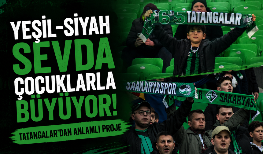 Yeşil-siyah sevda çocuklarla büyüyor! Tatangalar’dan anlamlı proje