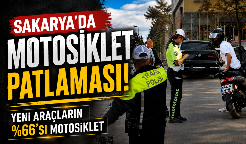 Sakarya’da motosiklet patlaması! Yeni araçların yüzde 66’sı motosiklet