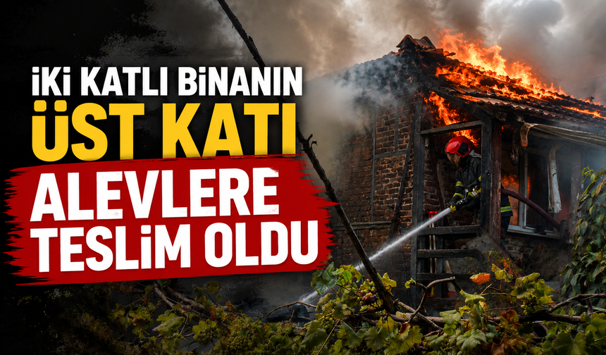 Hendek’te iki katlı binada yangın: Bina kullanılamaz hale geldi