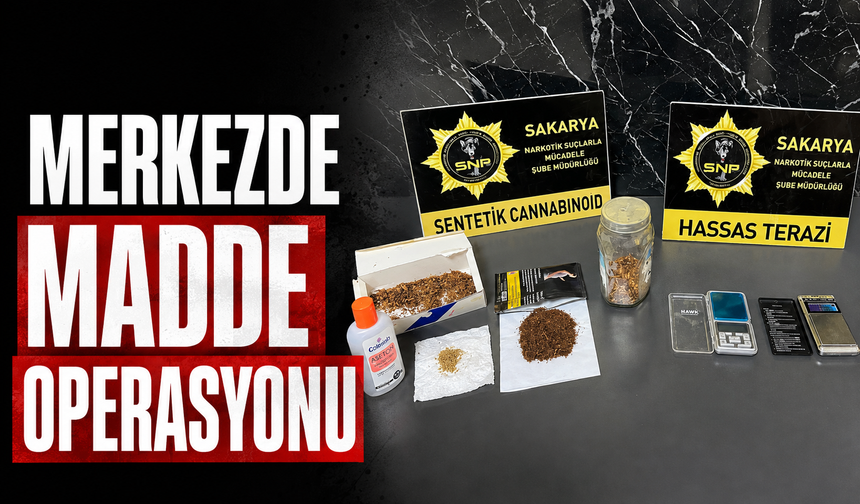 Adapazarı’nda Uyu*ştu*rucu Operasyonu: 1 Şüpheli Tutuklandı