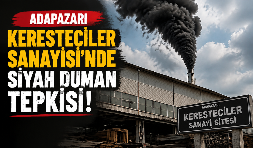 Adapazarı Keresteciler Sanayisi’nde Siyah Duman Tepkisi